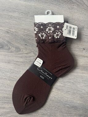 Sheer Lace Quarter Socks